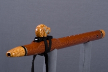 Leopardwood Native American Flute, Minor, Mid A#-4, #J61D (1)